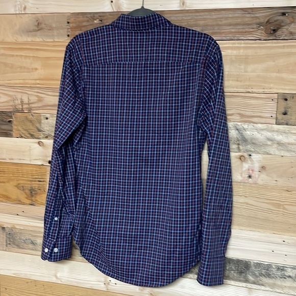 Bonobos Size Small Blue and Pink Checker Slim Fit Long Sleeve Button Down Shirt - Picture 6 of 6